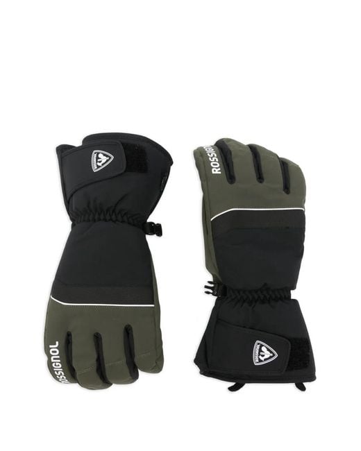 Rossignol Black Imprinted Tech Gloves for men