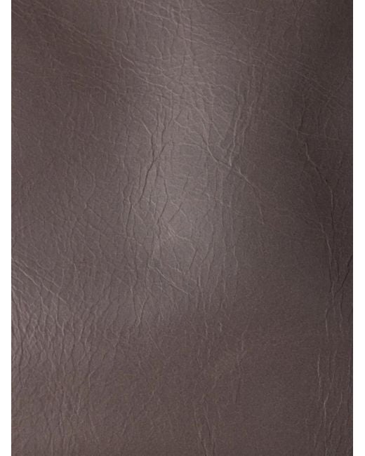 Prada Gray Leather Pouch