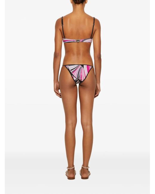Emilio Pucci Multicolor Bikinihöschen Mit Iride-Print
