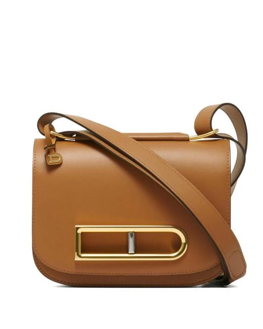 Delvaux Brown Lingot Leather Shoulder Bag