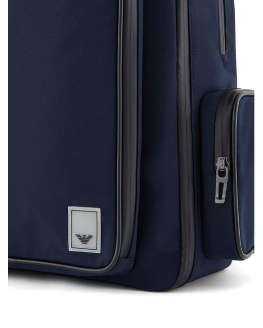 Emporio Armani Blue Travel Essentials Backpack for men