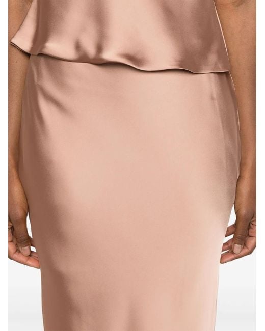 Falda larga Bias Norma Kamali de color Pink