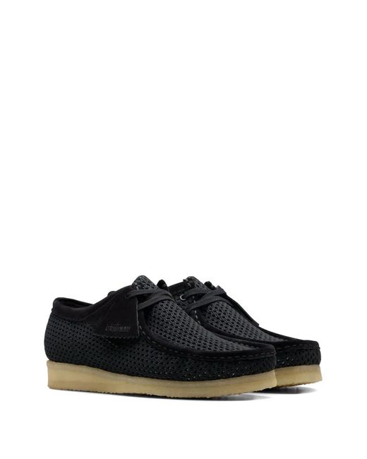 Clarks Black Wallabee Desert Boots for men