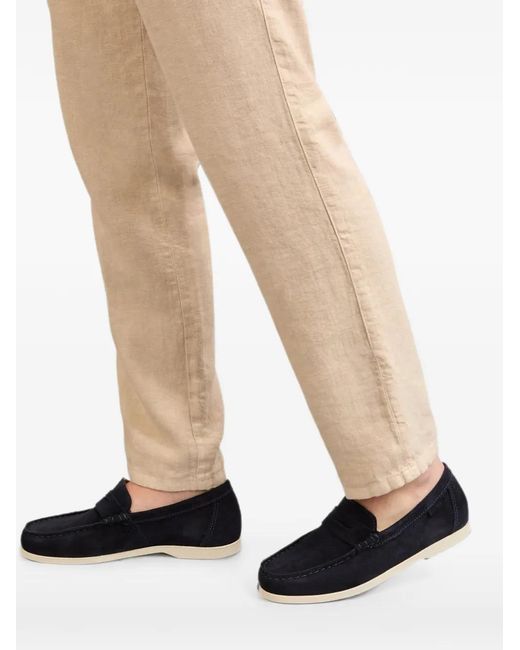 Manebí Blue Suede Penny Loafers for men