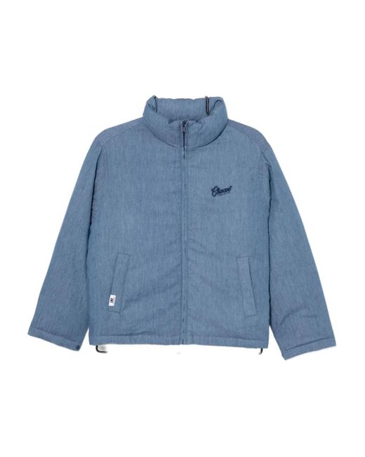 Chocoolate Blue Logo-Embroidered Jacket