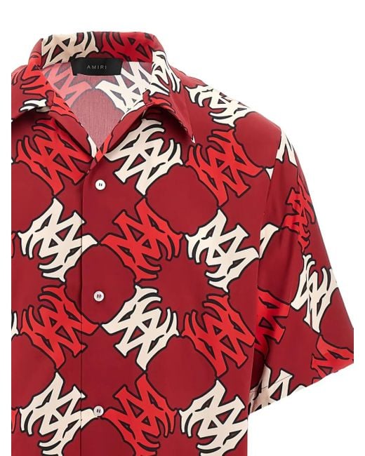 Amiri Red Ma Quad Shirt for men