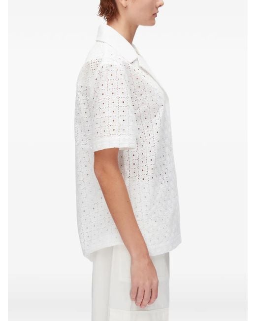 3.1 Phillip Lim White Patchwork Shirt