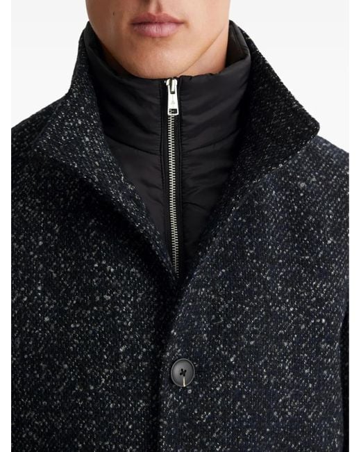 Marc O' Polo Blue Speckle-Effect Coat for men