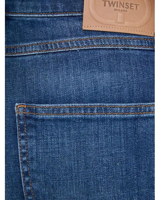 Twinset Blue Buttoned Jeans