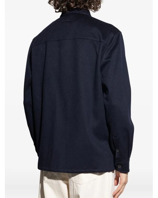 Paul & Shark Blue Buttoned-Up Overshirt for men