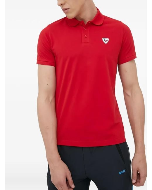 Rossignol Red Logo Polo Shirt for men