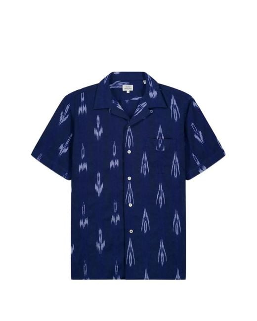 Hartford Blue Chemise Palmito À Imprimé Graphique for men