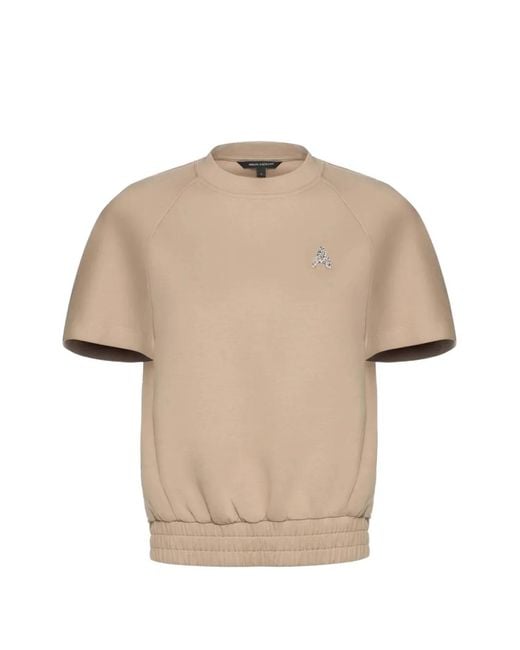 ARMANI EXCHANGE Natural Embellished Top