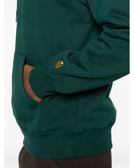 Felpa Chase Con Cappuccio di Carhartt in Green da Uomo