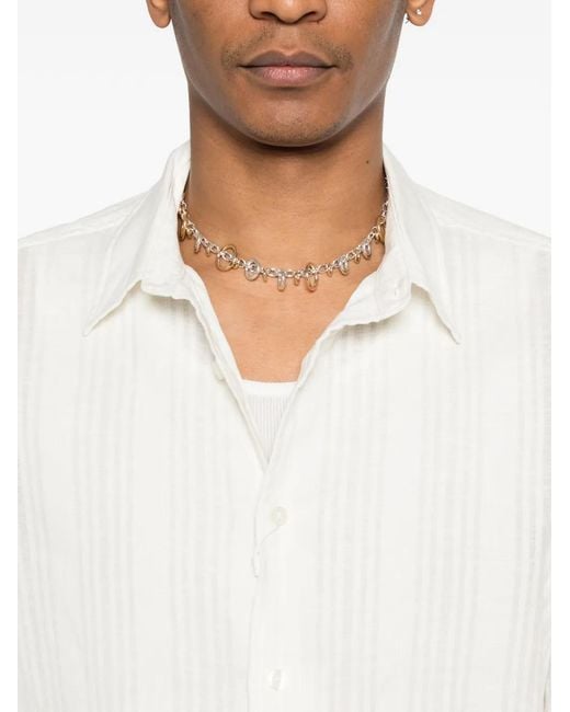 Samsøe & Samsøe White Saryan X Striped Shirt for men