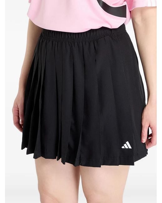 Adidas Black Jupe À Design Plissé
