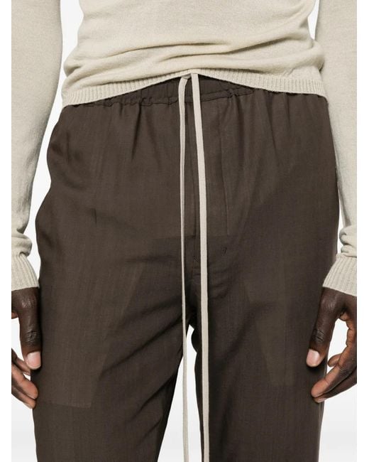 Pantalones Con Cordones Rick Owens de hombre de color Gray