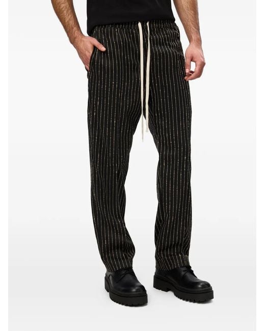 Hamza Black Pantalon 247 À Rayures for men
