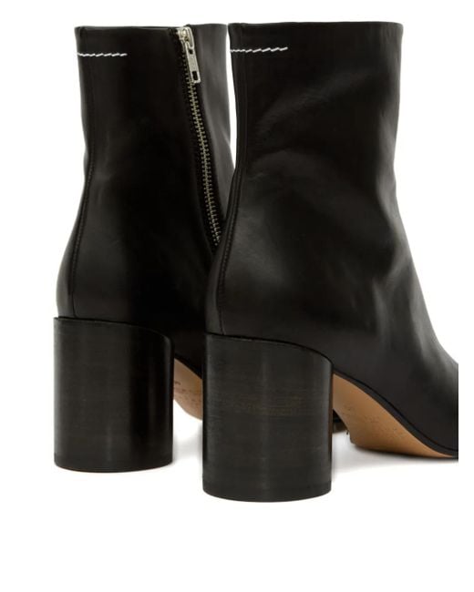 Bottines Anatomic 70 Mm À Talon Épais MM6 by Maison Martin Margiela en coloris Black
