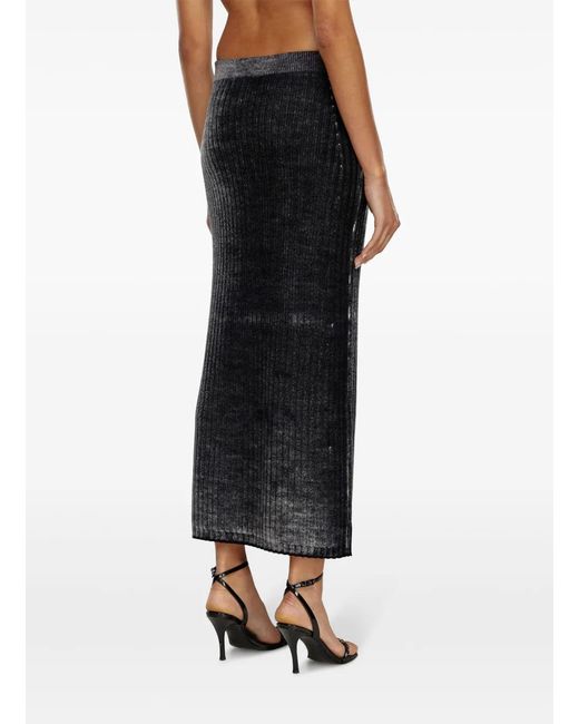 DIESEL Black M-Asi Skirt