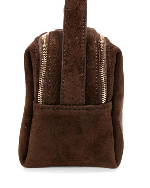 Elleme Brown Trousse Suede Cross Body Bag