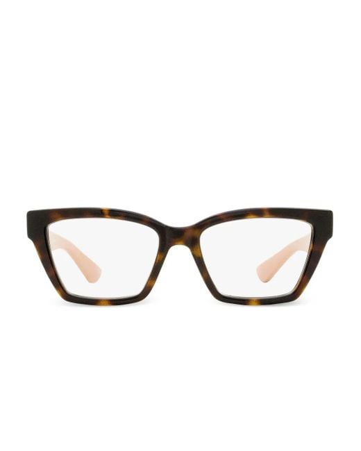 Lunettes De Vue À Monture Carrée Gucci en coloris Brown