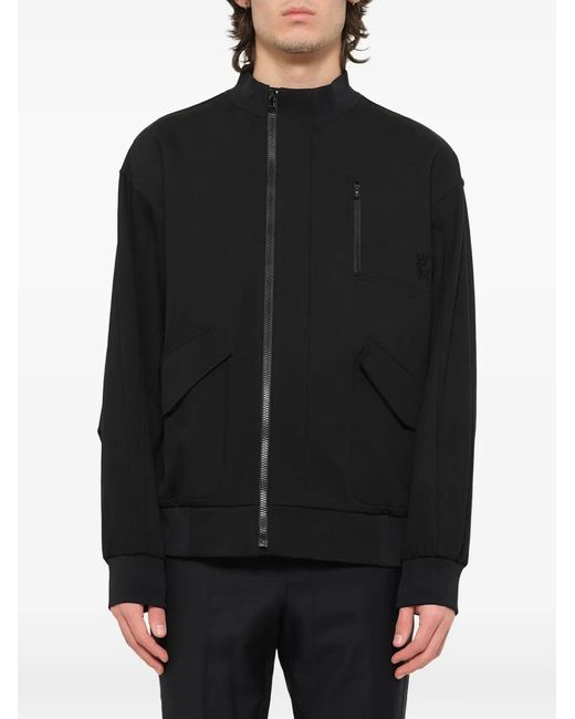 Wooyoungmi Black Zip-Up Jacket for men