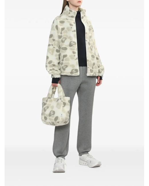 A Bathing Ape Gray Logo Patch Trousers