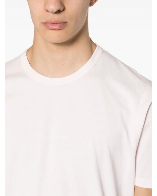 T-Shirt Con Stampa di C P Company in White da Uomo
