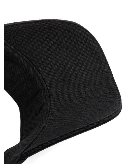 Karl Lagerfeld Black K/Ikonik 2 Visor Hat