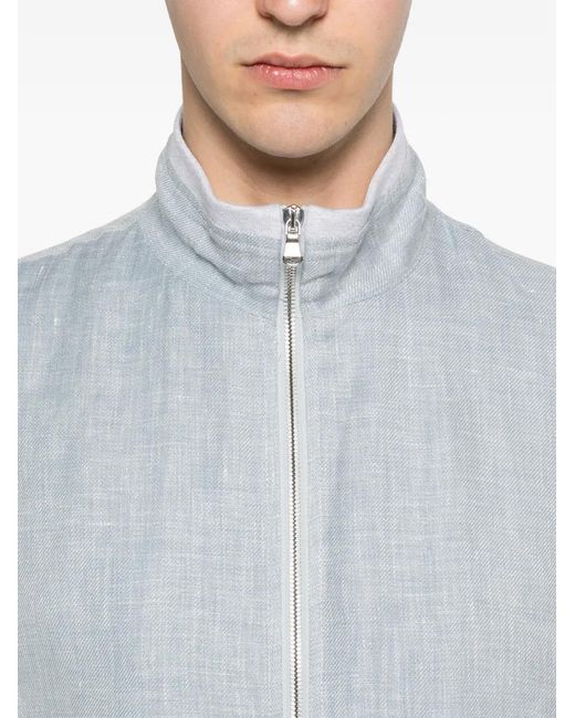 Chaqueta Bómber Con Cremallera Arte' de hombre de color Blue