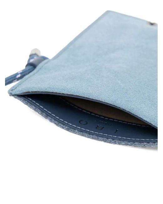 IRO Blue Drawstring Phone Bag