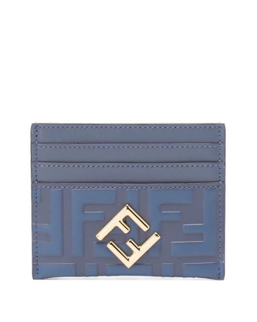 Fendi モノグラム カードケース Blue