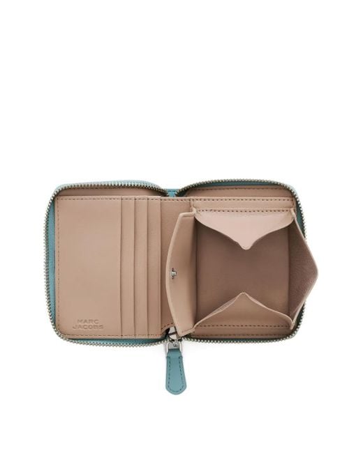 Marc Jacobs Blue Zip Leather Wallet