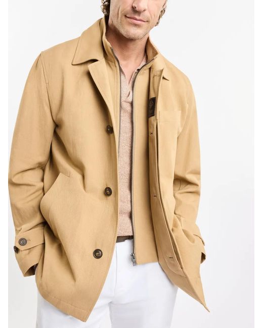 Fay Natural Button-Up Jacket for men