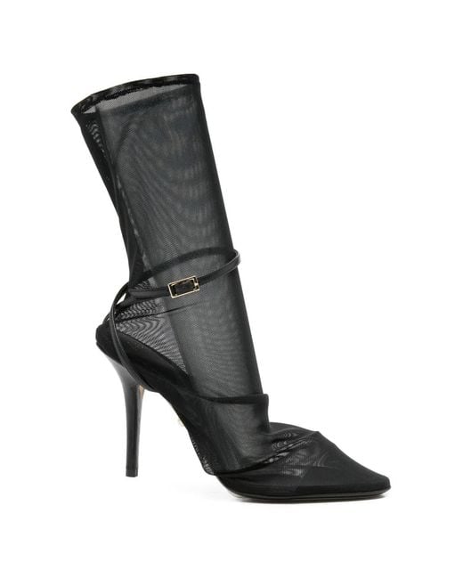 ALEVI Black Buckle-Strap Ankle Boots