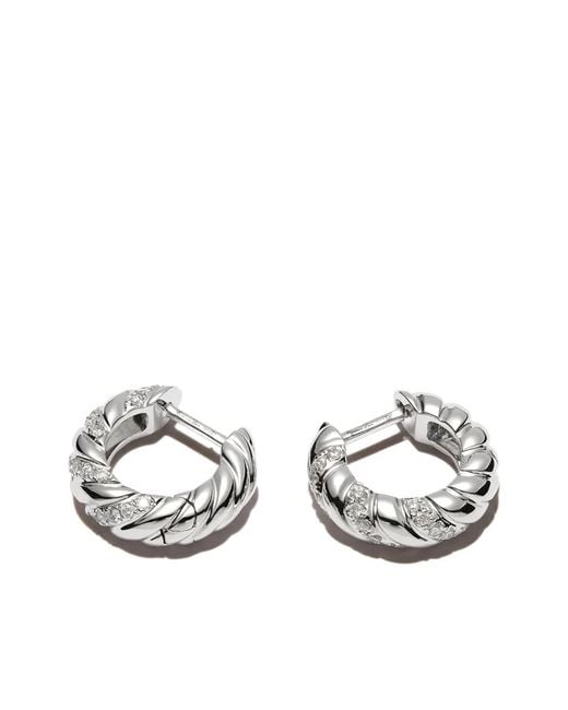 Yvonne Léon Metallic 18Kt Huggie Earrings