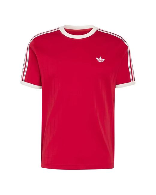 Adidas Pink Striped Short-Sleeve T-Shirt for men