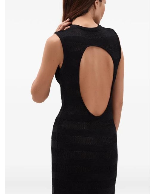 Eres Black Régulière Open-Back Maxi Dress