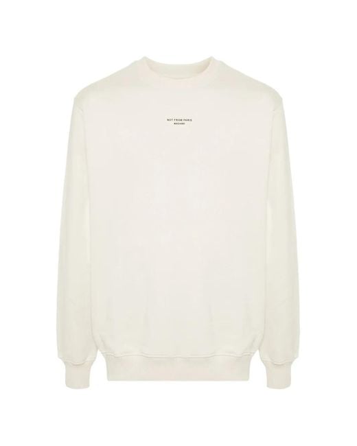 Drole de Monsieur White Cotton Sweatshirt