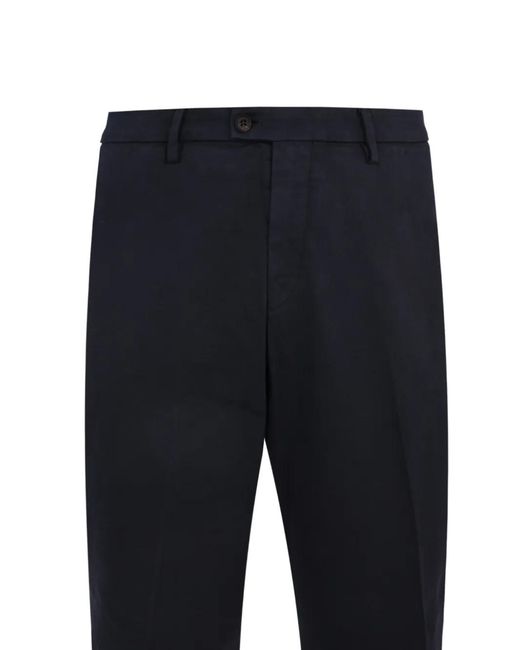 Corneliani Blue Dyed Washed Trousers for men