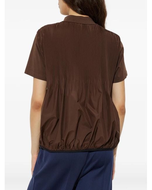 Polo À Patch Logo Moncler en coloris Brown
