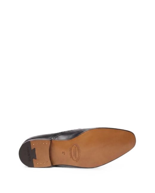Scarosso White Maude Brogue-Detail Loafers