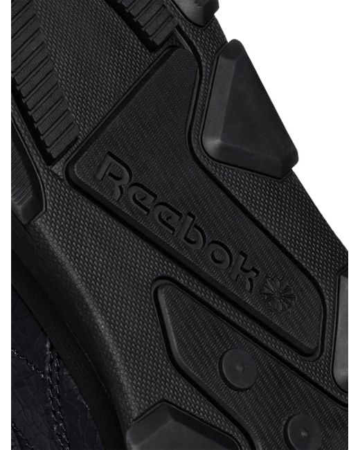 Reebok Black Classic Ltd Lace-Up Leather Sneakers