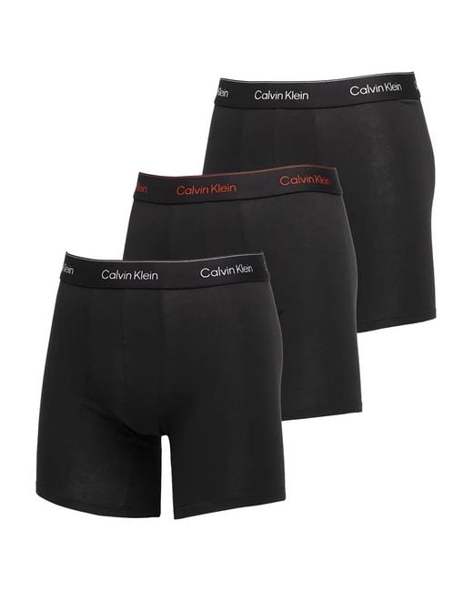 Boxer Icon Con Logo di Calvin Klein in Black da Uomo