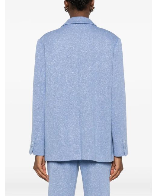 Circus Hotel Blue Double-Breasted Blazer