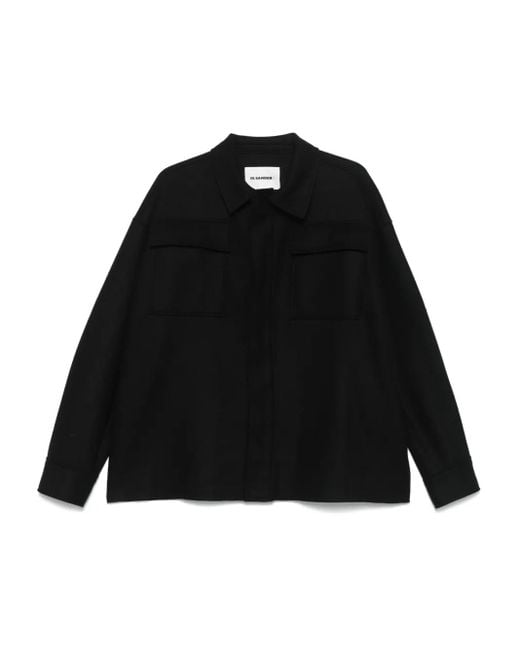 Jil Sander Black Pocket-Detail Shirt for men