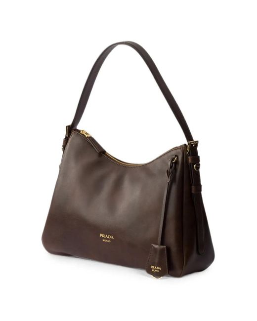 Prada Brown Shoulder Bags