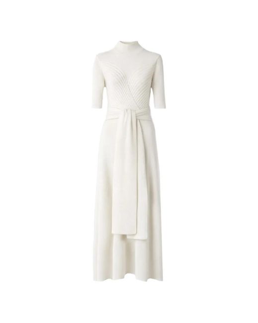 Violante Nessi White Takashi Knot-Waist Maxi Dress