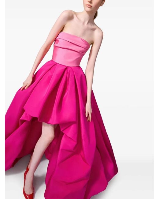 Abito Da Sera Asimmetrico di Carolina Herrera in Pink